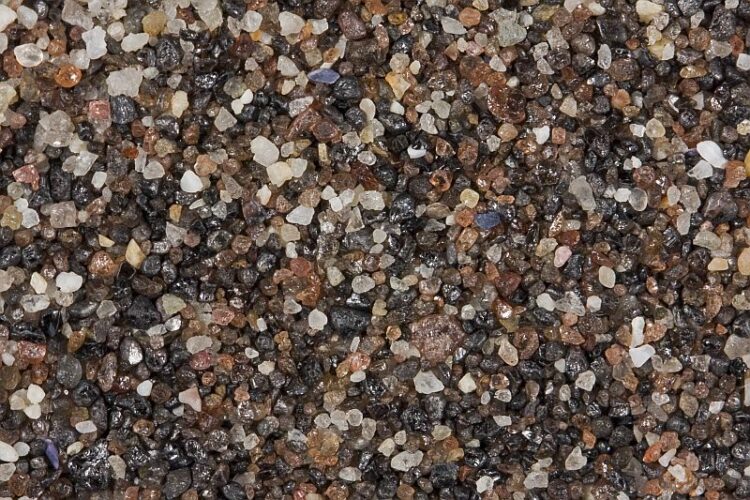 Sand sample with cassiterite