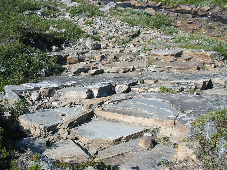 Quartzite riverbed