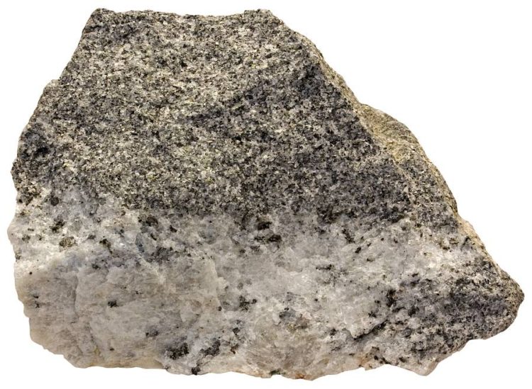 Diorite with pegmatite